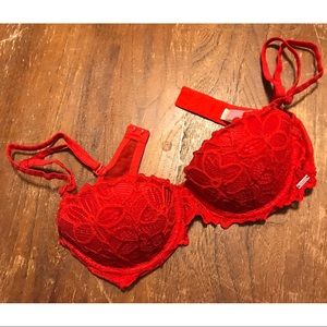 Victoria secret PINK red push-up bra