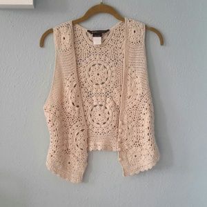 CLOSET CLOSING  | BCBG Crochet Vest