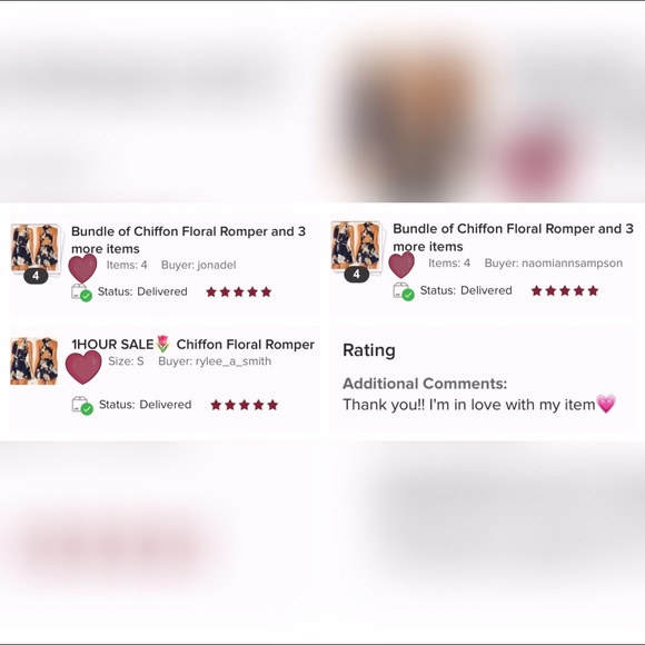 🌷 Floral Open back Romper - Picture 7 of 8