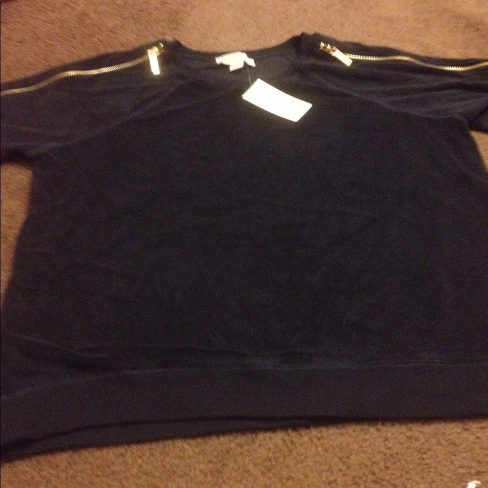 Michael Kors Women's black short sleeved top