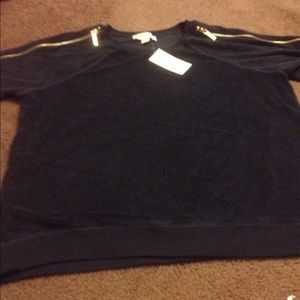 Michael Kors Women's black short sleeved top