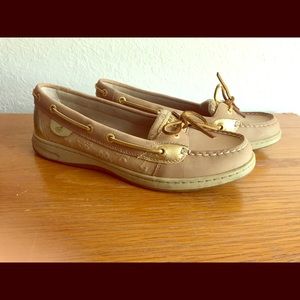 Sperry gold shoes