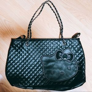 Hello Kitty Leather Black Bag
