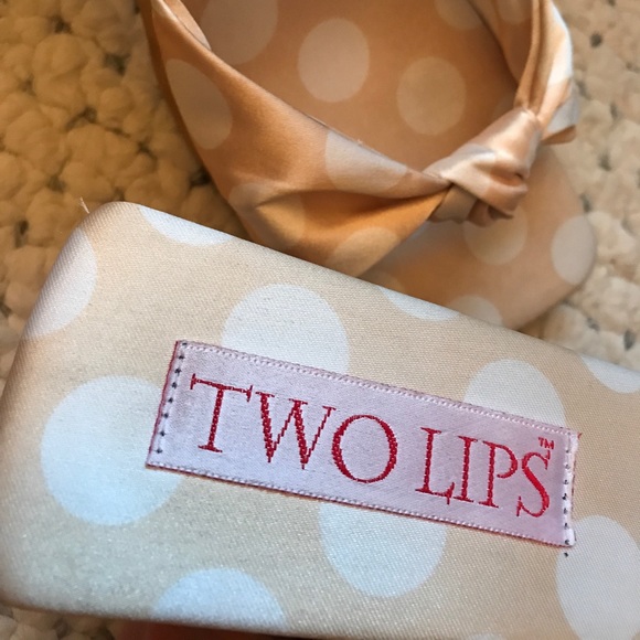 NEW! Two Lips Silk Polkadot Knot Clear Lucite High Heels! 9 Wood Platform Sandal - Picture 8 of 8