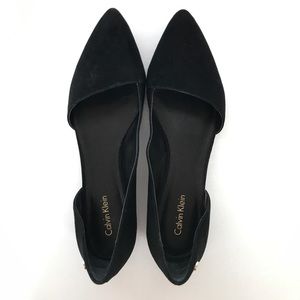D'orsay pointed toe flats