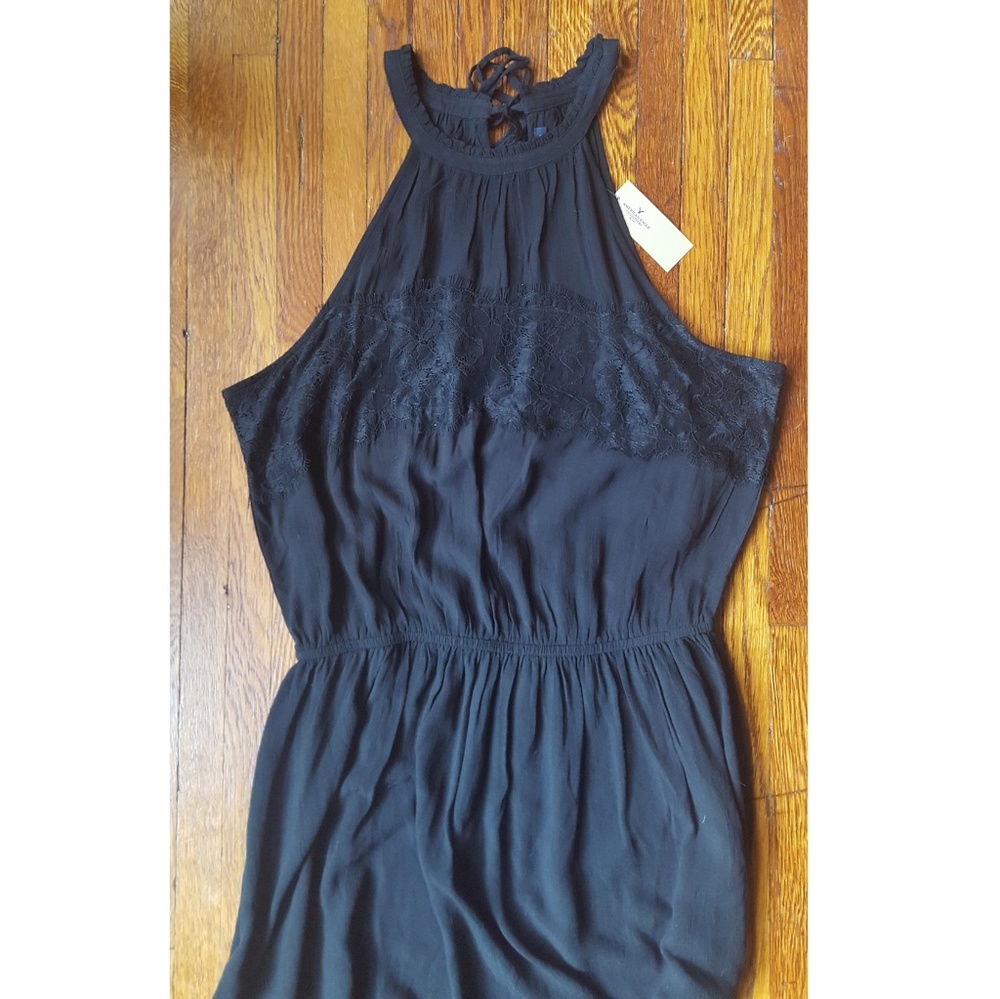 American Eagle black high neck dress