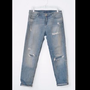Distressed Boyfriend-fit Jeans
