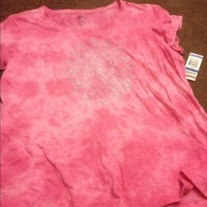 Distressed Women's pink top