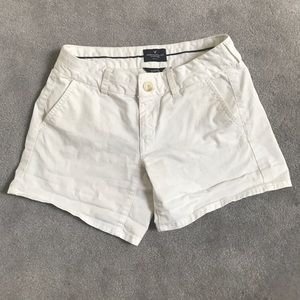 WHITE DENIM SHORTS