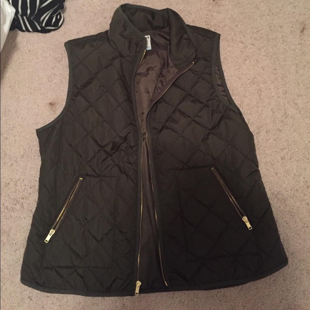 Olive green old navy vest