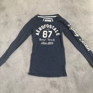 Long sleeve blue shirt