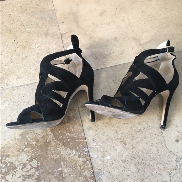 zara suede heels