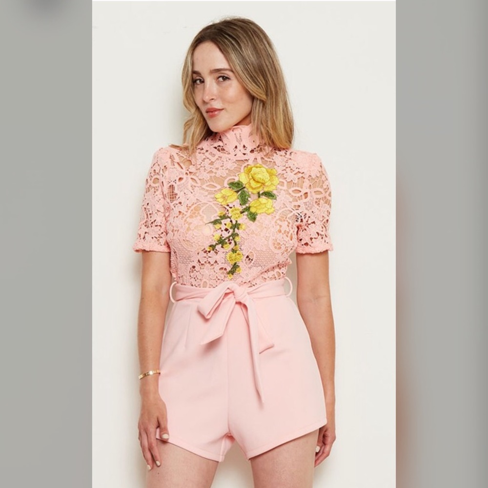Shape Of You Lace Romper - Picture 3 of 8