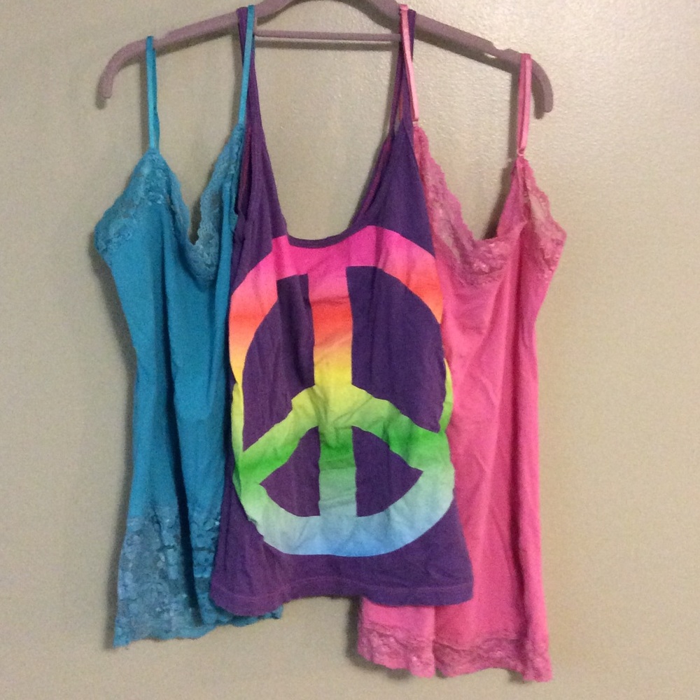 2 Camis and boho tank