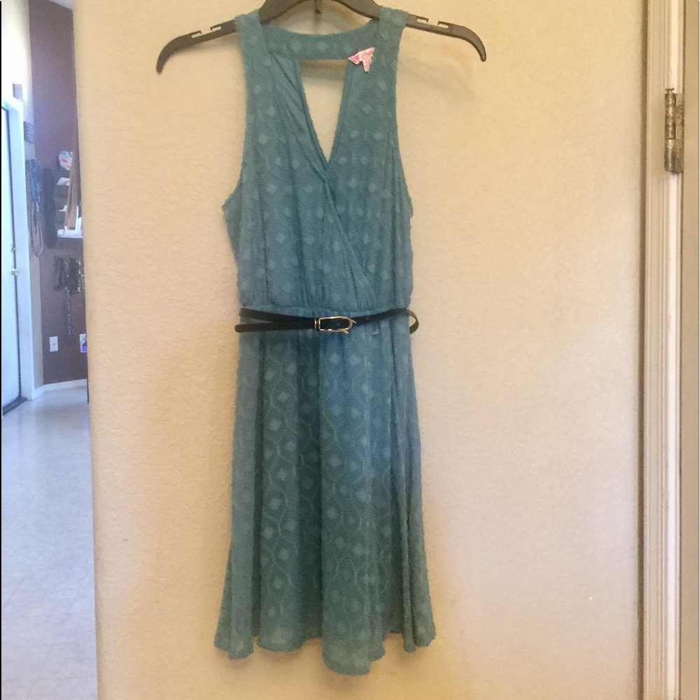 Never worn turquoise dress!