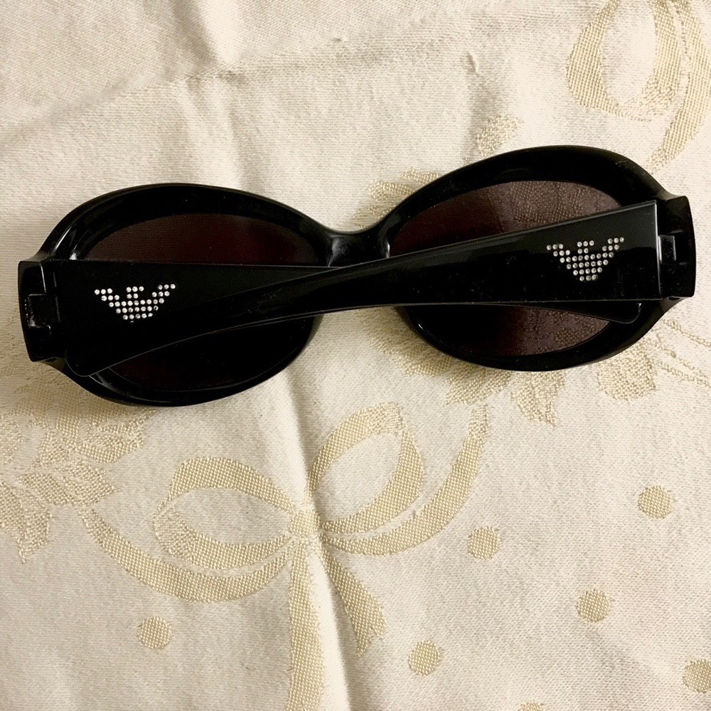 ARMANI BLACK PAVE SUNGLASSES - Picture 3 of 4