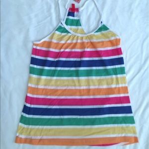 ⭐️5/$25 NWT H&M rainbow racerback tank, size 4