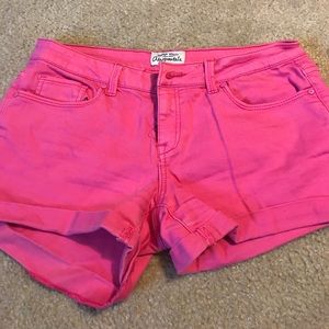 Pink aero jean shorts