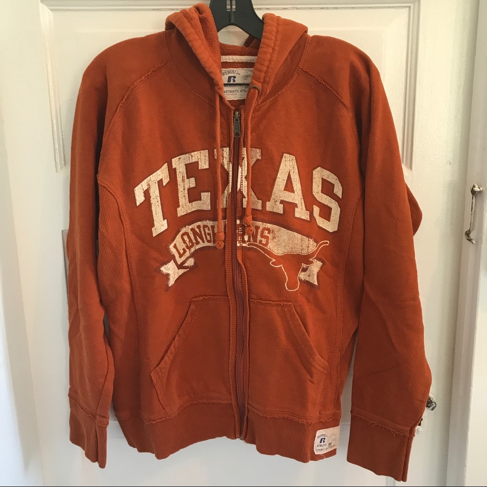 Texas Longhorns zip front hoodie sweatshirt -Small
