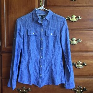 🍌BANANA REPUBLIC Linen Button Down