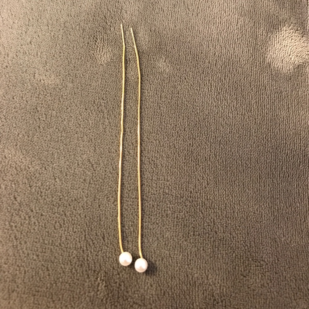 Threaded "Pull Through" Earrings Never Worn Before