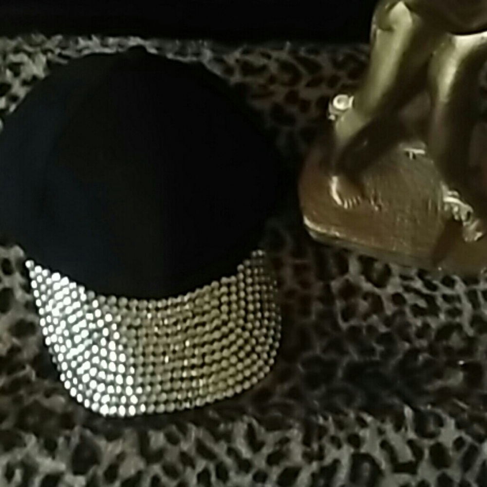 Sequin /Rhinestone Studded cap - Picture 2 of 2