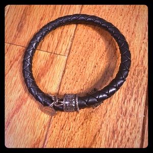Alex & Ani black braided bracelet