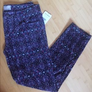 NWT Free People tribal print velvet pants