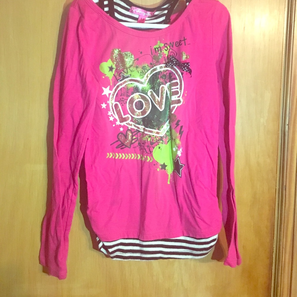 Long sleeve.with built in tank top.
