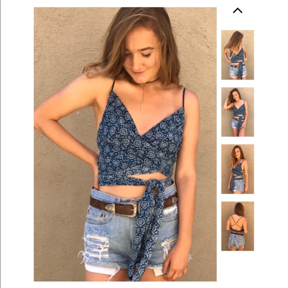 Mini Strappy Tank Crop Top - Picture 2 of 6