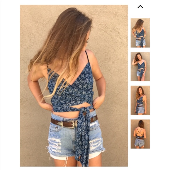 Mini Strappy Tank Crop Top - Picture 3 of 6