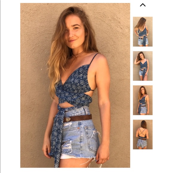 Mini Strappy Tank Crop Top - Picture 5 of 6