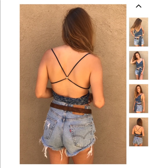 Mini Strappy Tank Crop Top - Picture 4 of 6