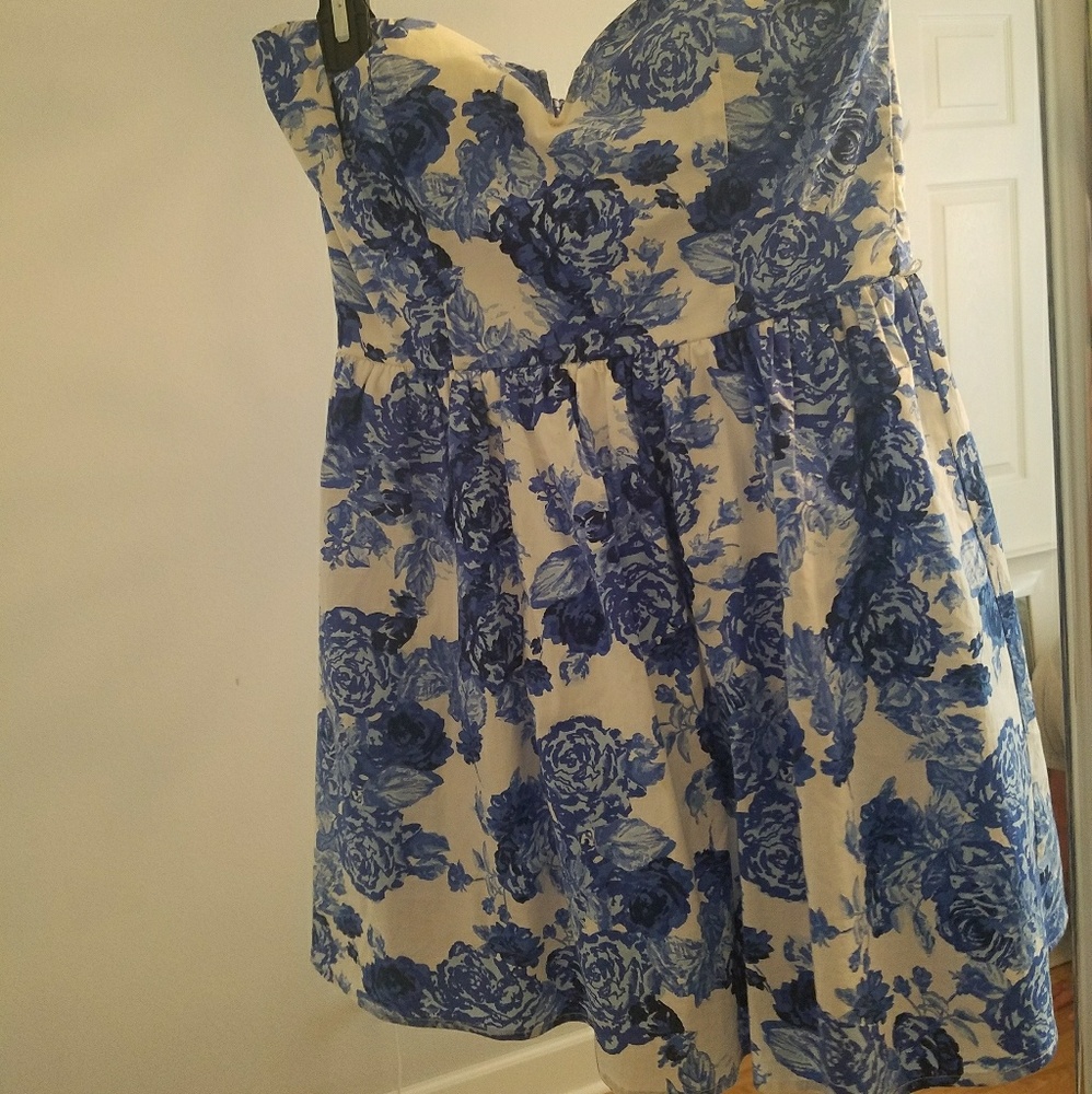 Blue rose dress