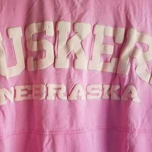 Nebraska Cornhuskers L Sleeve Oversized Tshirt