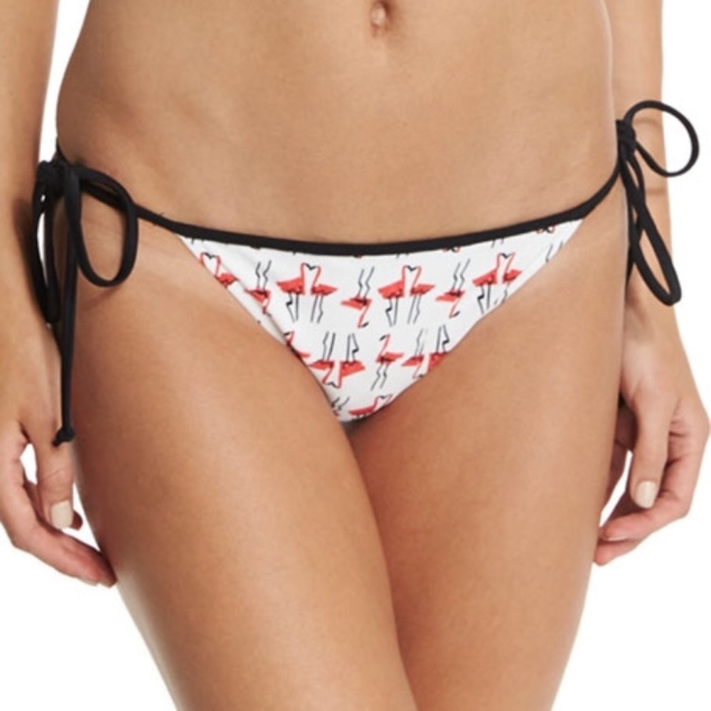 Milly Cabana Flamingo String Swim Bikini Bottom