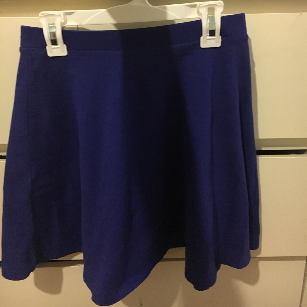Blue skater skirt