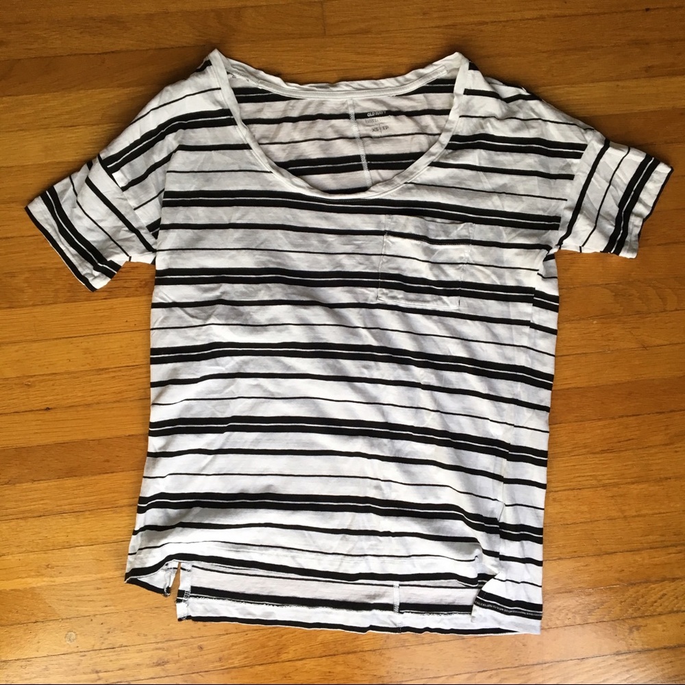 Old Navy XS women's Boyfriend Stripe Shirt