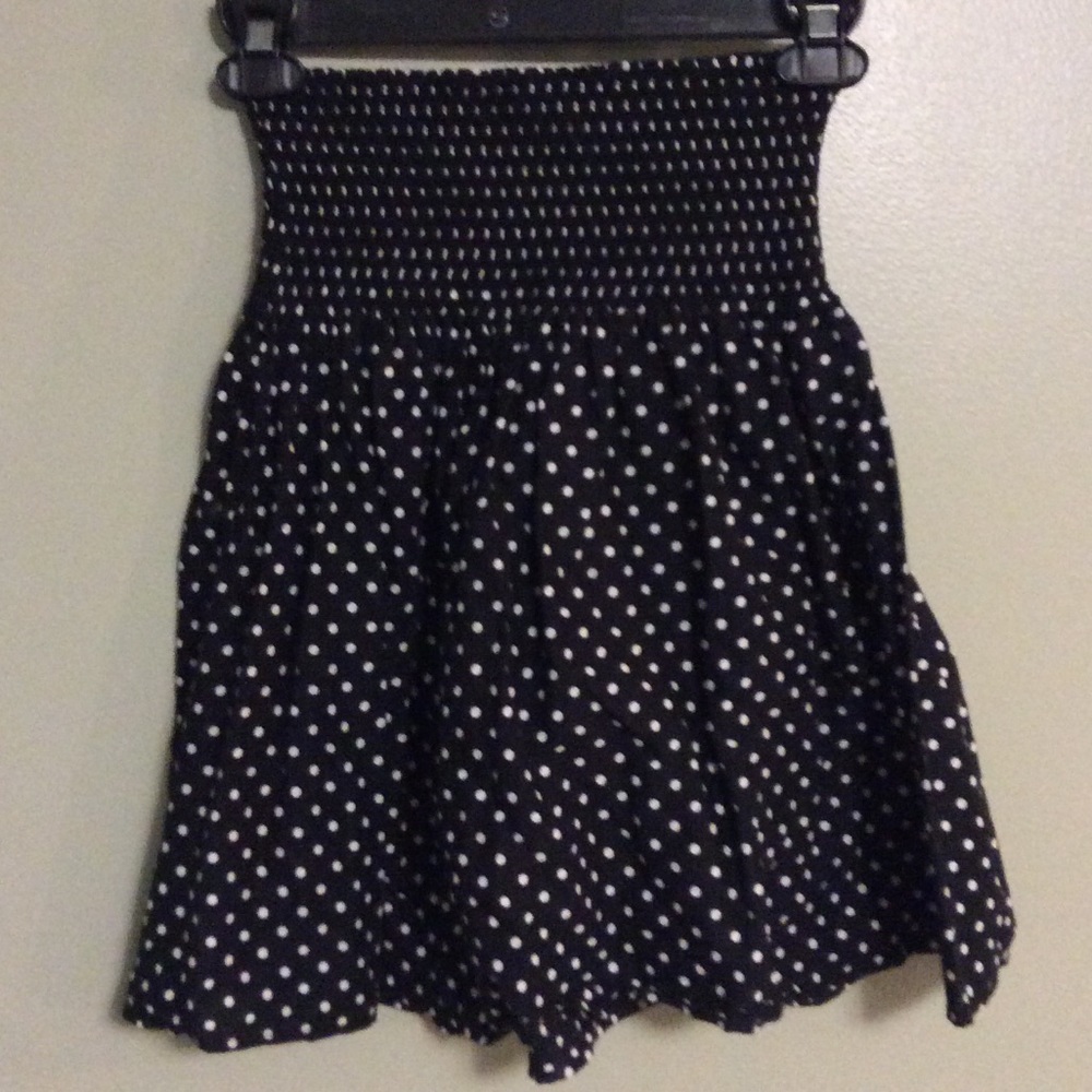 Polka dot A-line skirt