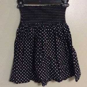 Polka dot A-line skirt