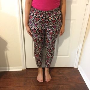 Forever 21 Patterned Tapered Joggers