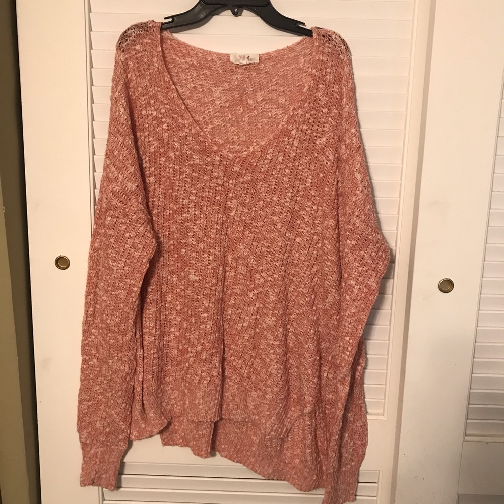 Sun & Shadow open Knit sweater