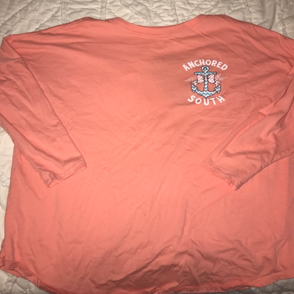Anchored in the south 1/3 sleeve shirt