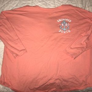 Anchored in the south 1/3 sleeve shirt