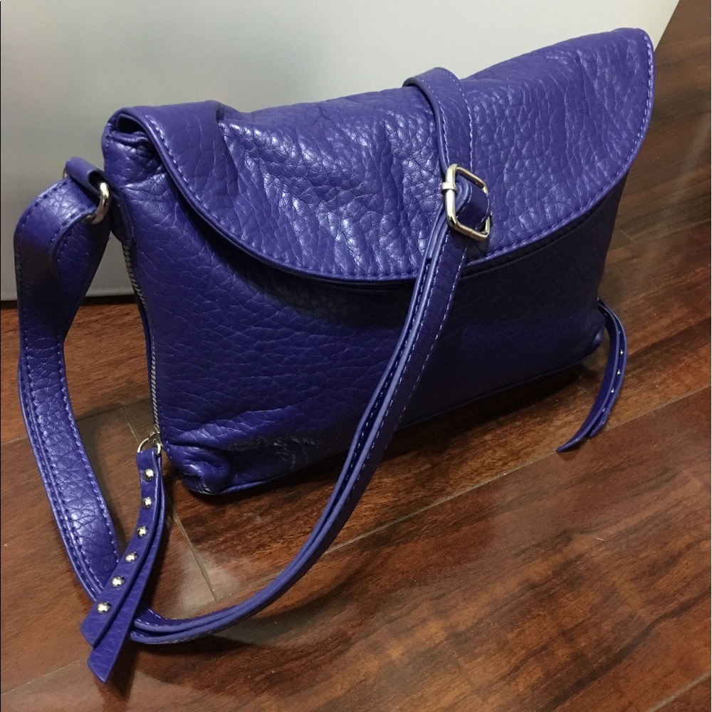 POWER BLUE ADJUSTABLE SHOULDER CROSS BODY BAG