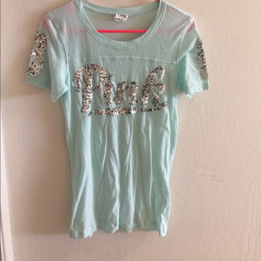 Vs pink sequin top