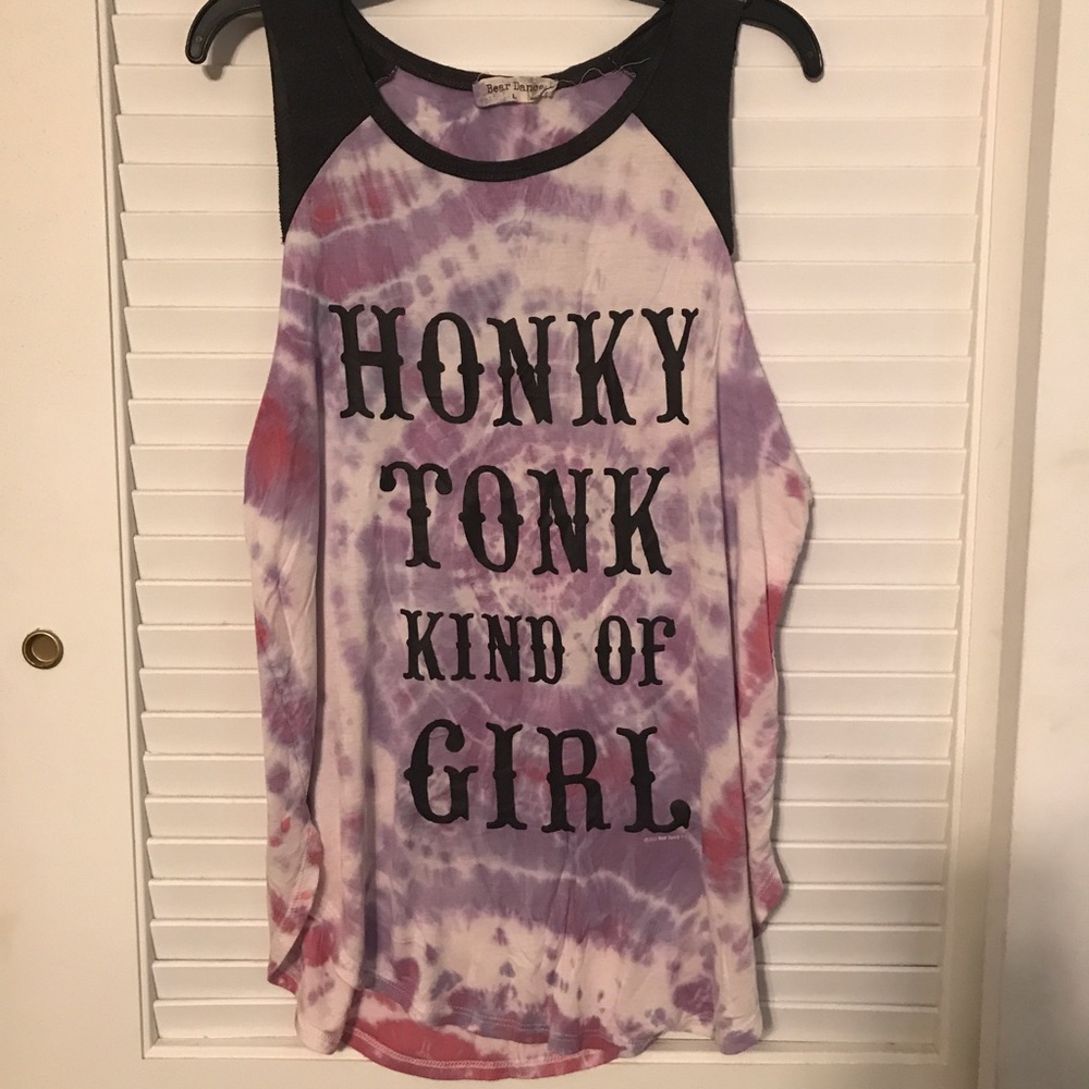 Tie-dye Honky Tonk Tank