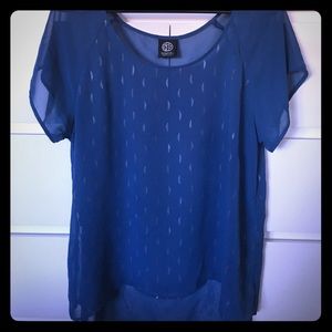 Blouse with light silver half moons