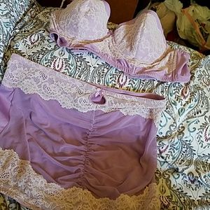 Purple lingerie set