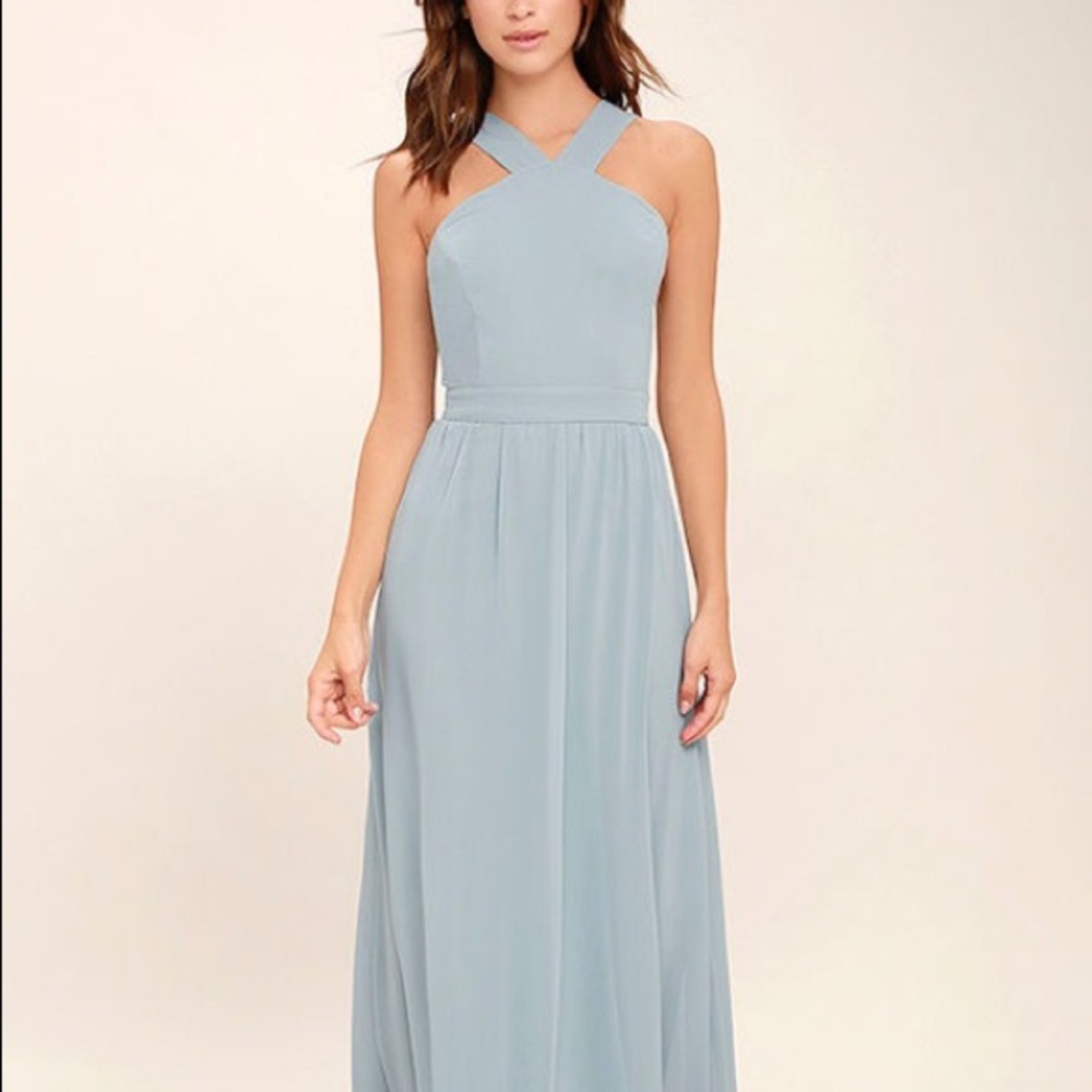 Lulus Air of Romance In Dusty Blue